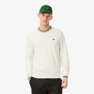 Suéter de jersey de algodón a rayas para hombre
