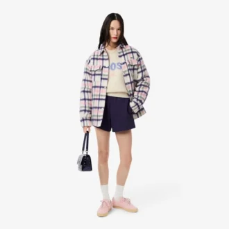 Suéter de lana con intrincados motivos de la marca para mujer