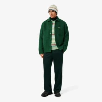 Suéter de lana de alpaca a rayas para hombre