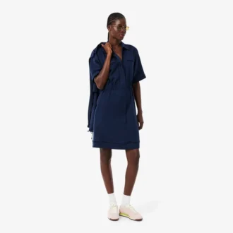Vestido camisero fluido de mezcla de lino The Blend