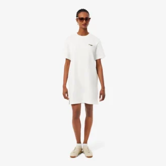 Vestido camiseta oversize de algodón