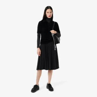 Vestido de cuello alto y corte ajustado para mujer