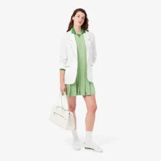 Vestido de polo de satén plisado