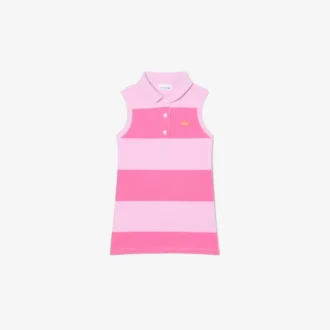Vestido polo sin mangas a rayas de Petit Piqué