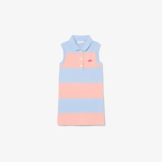 Vestido polo sin mangas a rayas de Petit Piqué