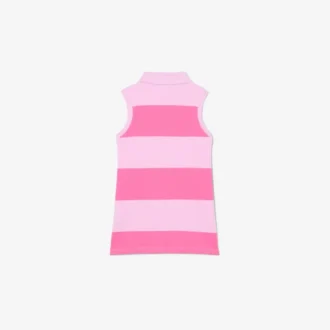 Vestido polo sin mangas a rayas de Petit Piqué
