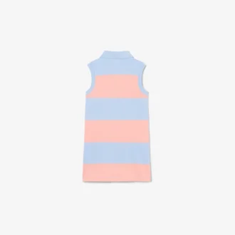 Vestido polo sin mangas a rayas de Petit Piqué