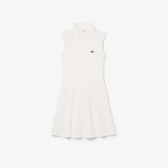 Vestido sin mangas de piqué elástico