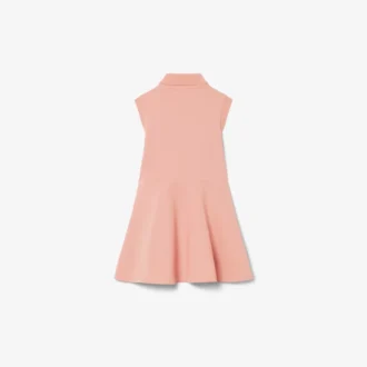 Vestido sin mangas de piqué elástico